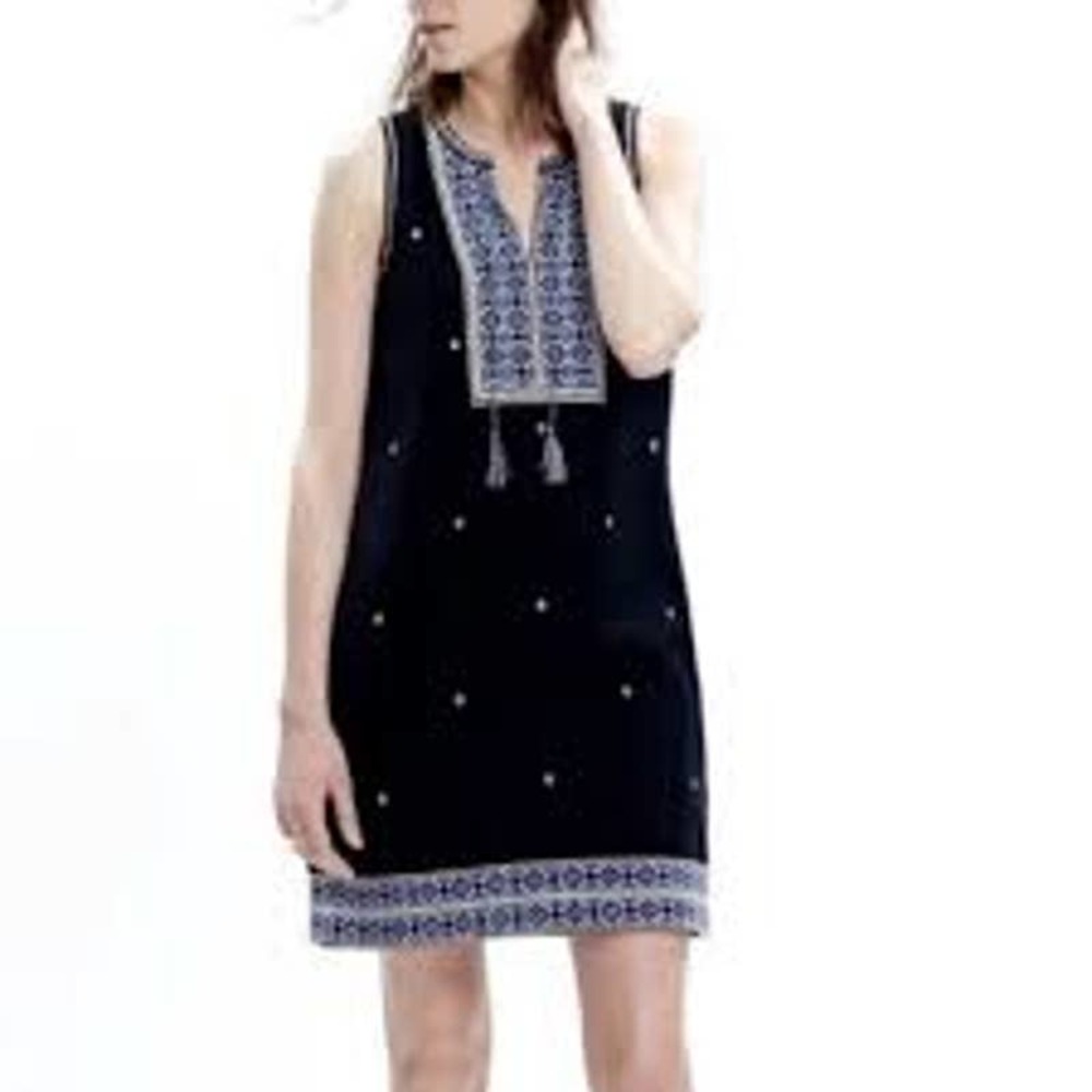 Madewell Embroidered Suncoast Dress Size 10 - Picture 1 of 8